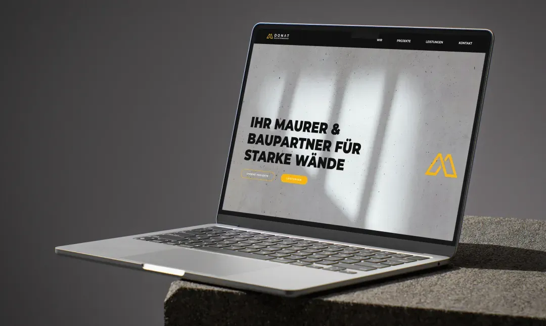 Donat Bauunternehmen – Wireframing, Web Design, Development